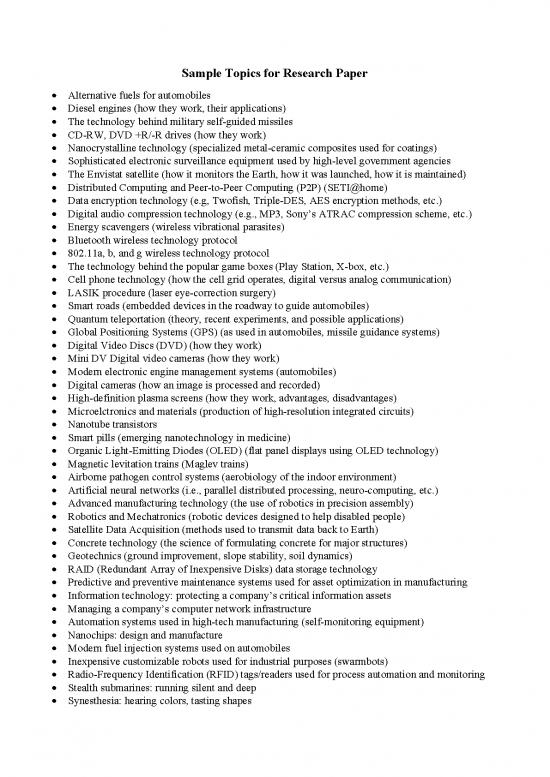 picture Technology Pdf 85162 | Sample Topics For Research Papers