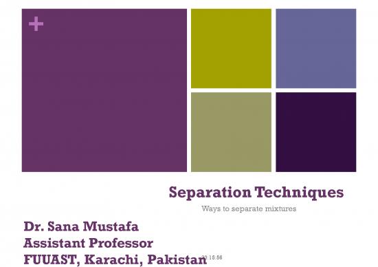 picture Study Methods Pdf 85466 | Separation Techniques By D Sana Mustafa