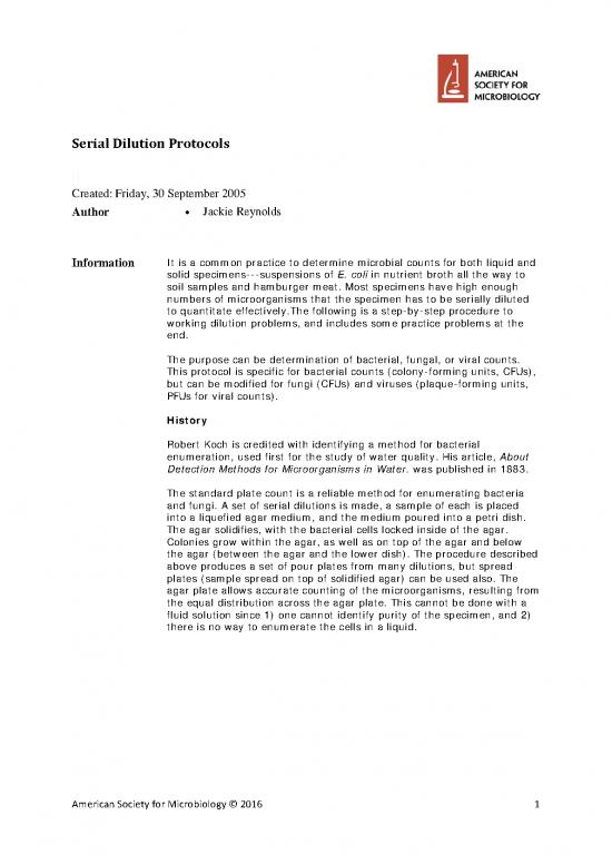 picture Serial Dilution Method Pdf 85390 | Serial Dilution Protocols