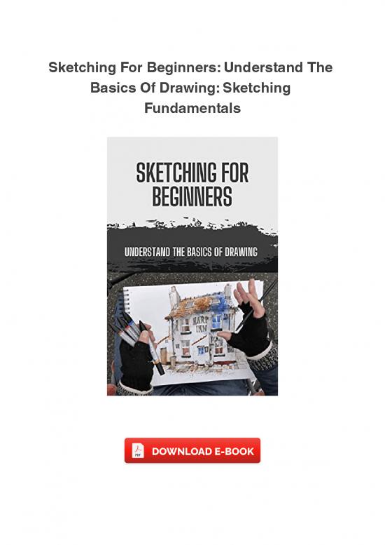 picture_Sketching The Basics Pdf 86055 | Sketching For Beginners Understand The Basics Of Drawing Sketching Fundamentals Free Book Online