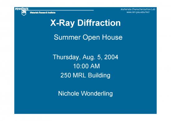 picture Electron Diffraction Pdf 86634 | Some History Of Xrd From Psu