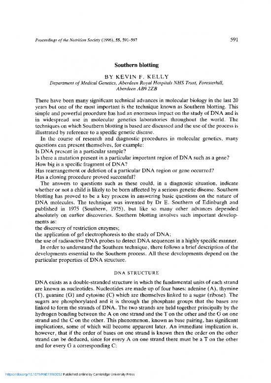 picture1_Southern Blotting Pdf 86499 | Southern Blotting