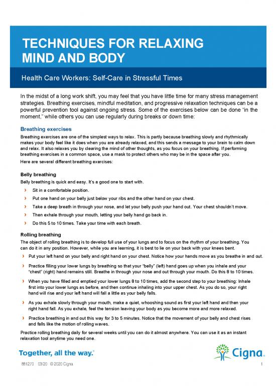 picture Therapeutic Exercises Pdf 86535 | Techniques For Relaxing