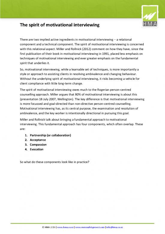 motivational interviewing social work essay