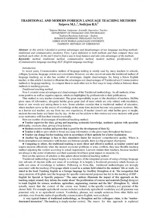 picture Teaching Methods Pdf 86235 | Traditional And Modern