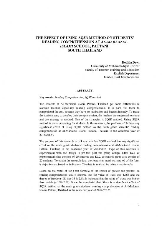 picture Sq3r Method Pdf 85571 | Umj 1x Rodhiadewi 3023 1 Journal