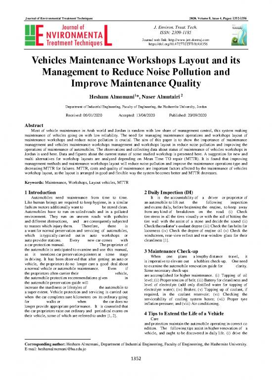picture1_Journal Pdf 85194 | Vehicles Maintenance Workshops Layout And Its Management To Reduce Noise Pollution And Improve Maintenance Quality