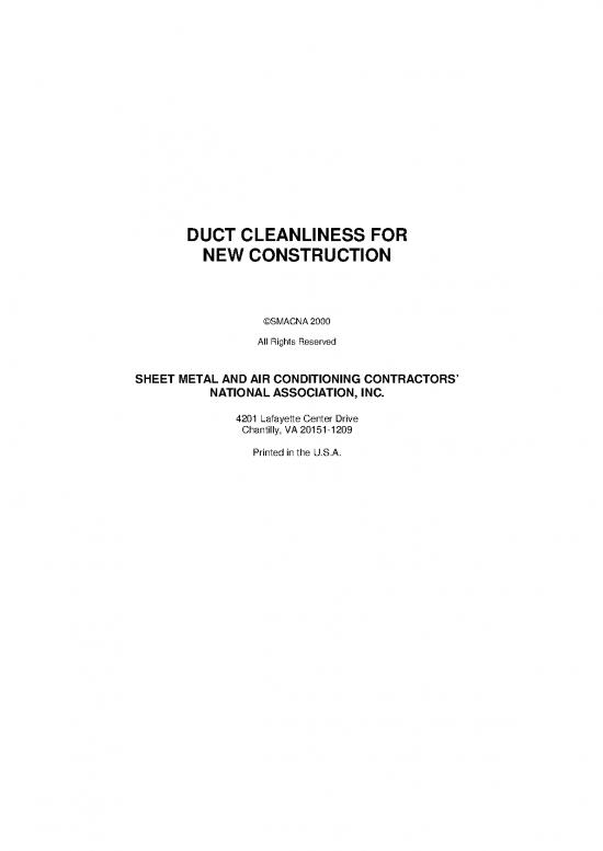 Construction Pdf 84679 Duct Cleanliness For New Construction Guidelines