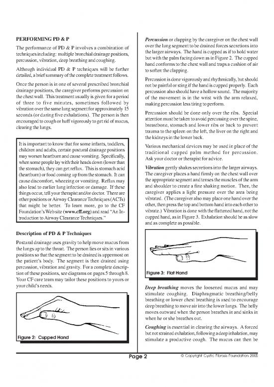 Postural Drainage Pdf 86533 | Postural Drainage And Percussion, Intro