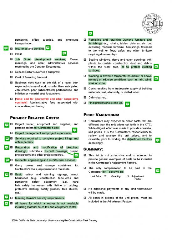 Construction Pdf 84316 Using The Construction Cost Task Catalog