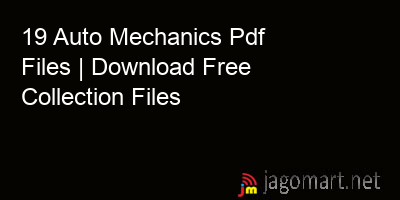 picture 19 Auto Mechanics Pdf Files | Download Free Collection Files