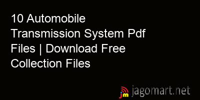 picture 10 Automobile Transmission System Pdf Files | Download Free Collection Files