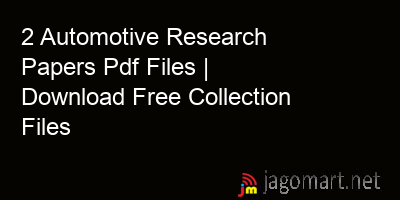 picture 2 Automotive Research Papers Pdf Files | Download Free Collection Files