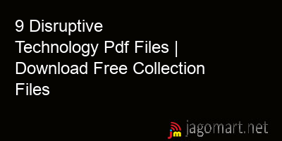 picture 9 Disruptive Technology Pdf Files | Download Free Collection Files