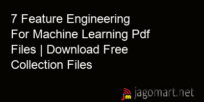picture 7 Feature Engineering For Machine Learning Pdf Files | Download Free Collection Files