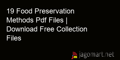 picture 19 Food Preservation Methods Pdf Files | Download Free Collection Files