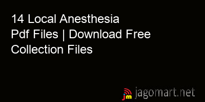 picture 14 Local Anesthesia Pdf Files | Download Free Collection Files