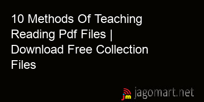 picture 10 Methods Of Teaching Reading Pdf Files | Download Free Collection Files