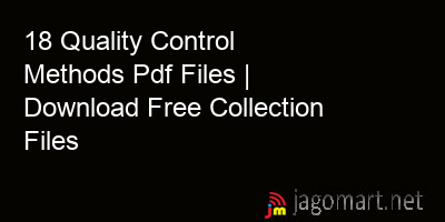 picture 18 Quality Control Methods Pdf Files | Download Free Collection Files