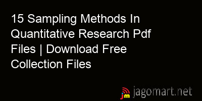 picture 15 Sampling Methods In Quantitative Research Pdf Files | Download Free Collection Files