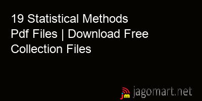 picture 19 Statistical Methods Pdf Files | Download Free Collection Files