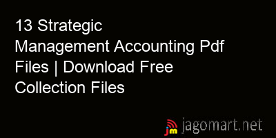 picture 13 Strategic Management Accounting Pdf Files | Download Free Collection Files