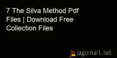 picture 7 The Silva Method Pdf Files | Download Free Collection Files
