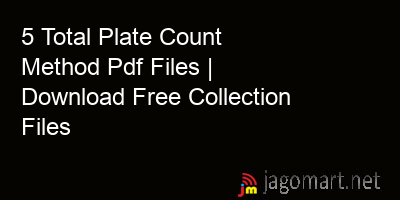picture 5 Total Plate Count Method Pdf Files | Download Free Collection Files