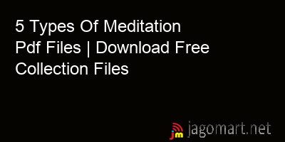 picture 5 Types Of Meditation Pdf Files | Download Free Collection Files