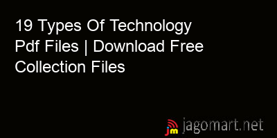 picture 19 Types Of Technology Pdf Files | Download Free Collection Files