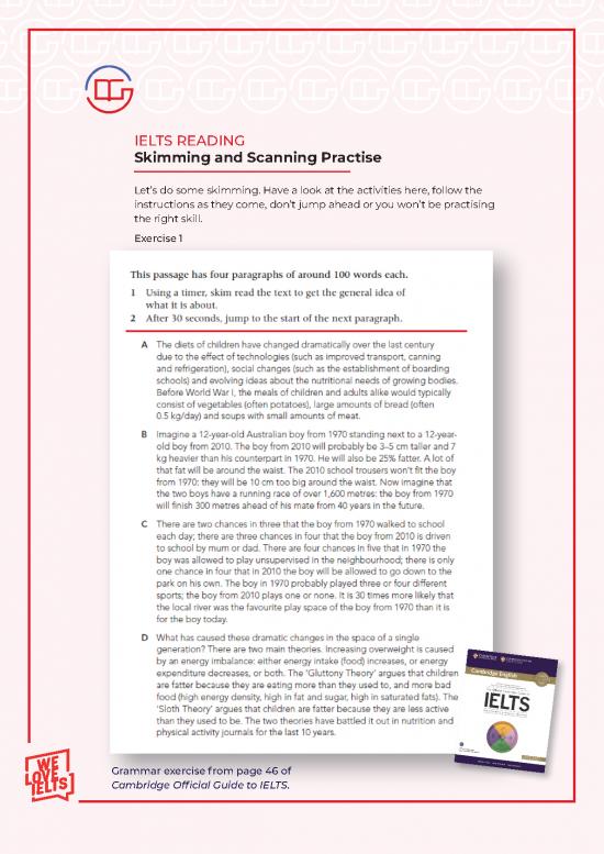 picture Therapeutic Exercise Pdf 87236 | 03 Skimming And Scanning In Ielts Reading Activity Sheet 0