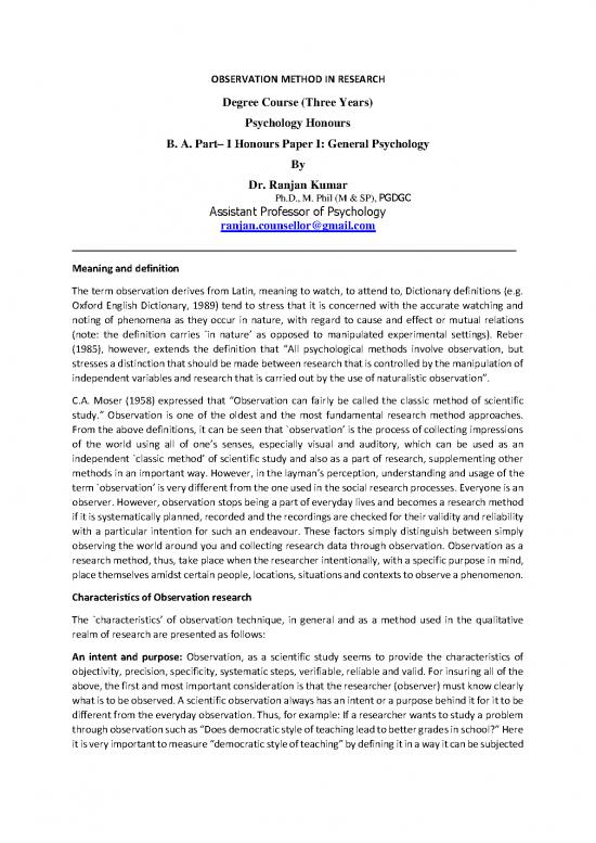 picture Observation Method In Psychology Pdf 88049 | 1274050915observation Method