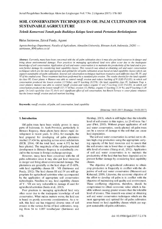 picture Oil Pdf 87807 | 178930 En Soil Conservation Techniques In Oil Palm
