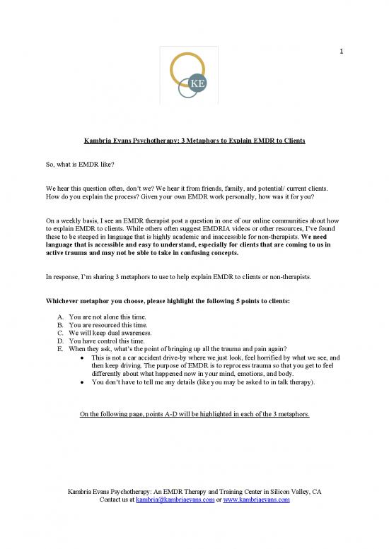 picture Language Pdf 88521 | 3 Metaphors To Explain Emdr June 2020