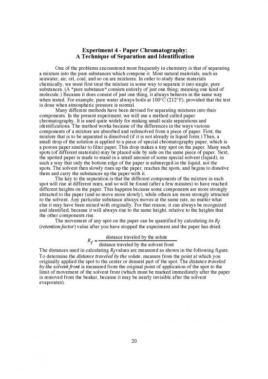 Study Methods Pdf 87733 4 Paper Chromatography With Picture