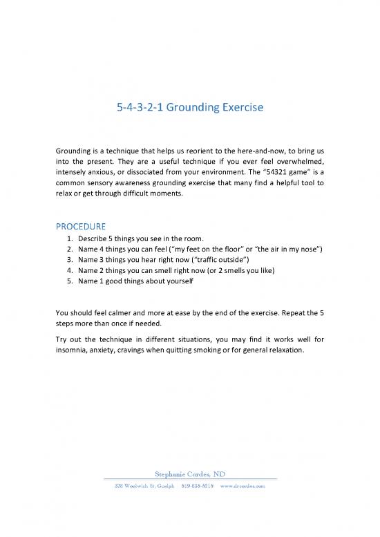 picture 54321 Grounding Pdf 89195 | 91b36 54321groundingexercise