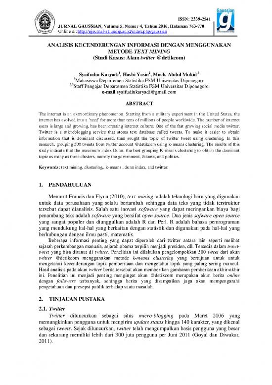 picture Text Mining Pdf 87832 | 99918 Id Analisis Kecenderungan Informasi Dengan