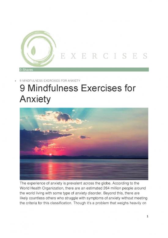 Mindfulness Exercises Pdf 86900 9 Mindfulness Exercises For Anxiety