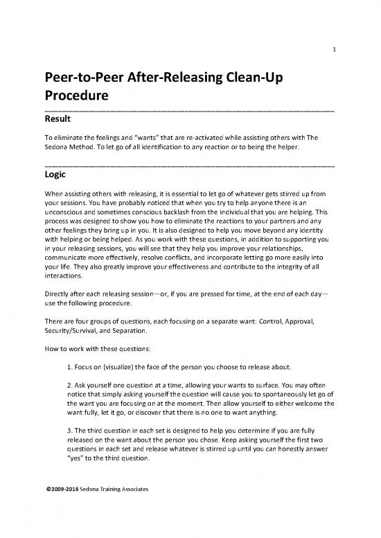 picture_Sedona Method Pdf 87094 | After Releasing Cleanup Procedure