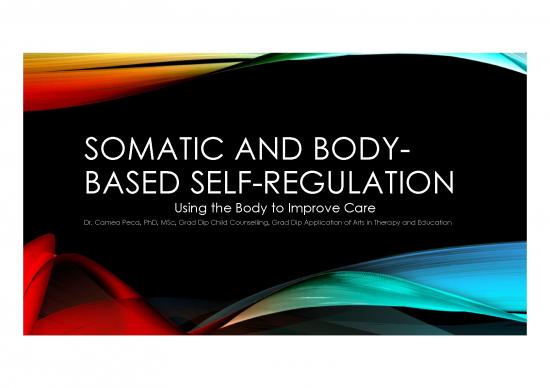 picture Counselling Techniques Pdf 87237 | Body Based Self Regulation Ppt