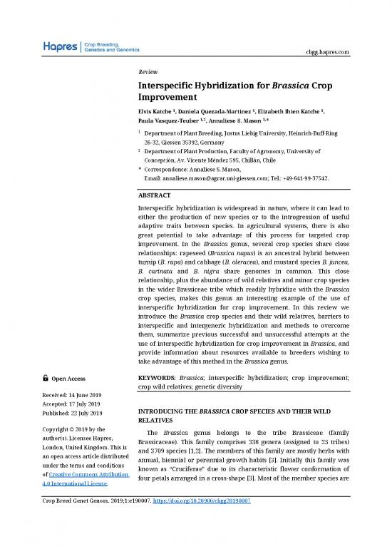 picture Hybridization In Plant Breeding Pdf 88366 | Cbgg 1055