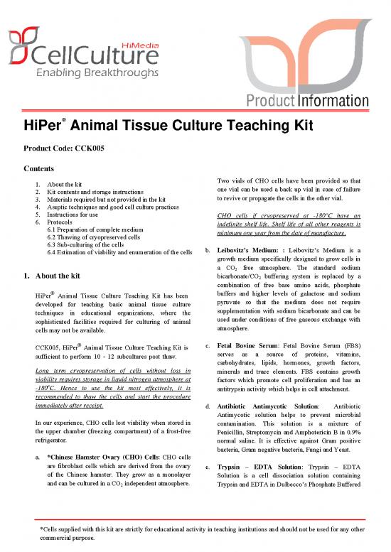 picture Animal Tissue Culture Pdf 87643 | Cck005
