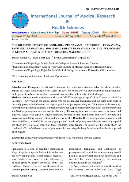 picture_Journal Pdf 86769 | Consolidate Effect Of Vibhagha Pranayama Nadishuddi Pranayama Savithiri Pranayama And Kapalabhati Pranayama On The Pulmo