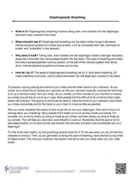 picture1_The Relaxation Response Pdf 86827 | Diaphragmatic And Pursed Lip Breathing