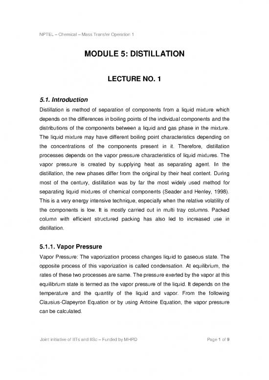 picture Simple Distillation Pdf 87876 | Distillation Notes Partvi