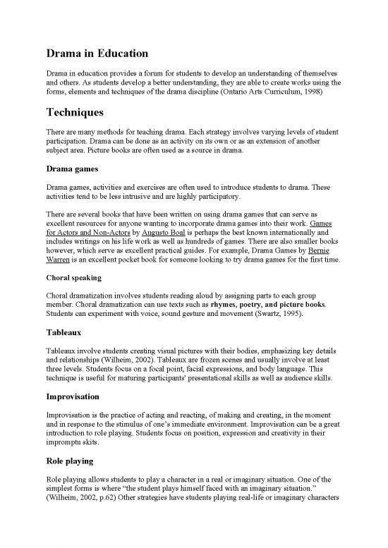picture1_Online Teaching Methods Pdf 88688 | Drama In Education