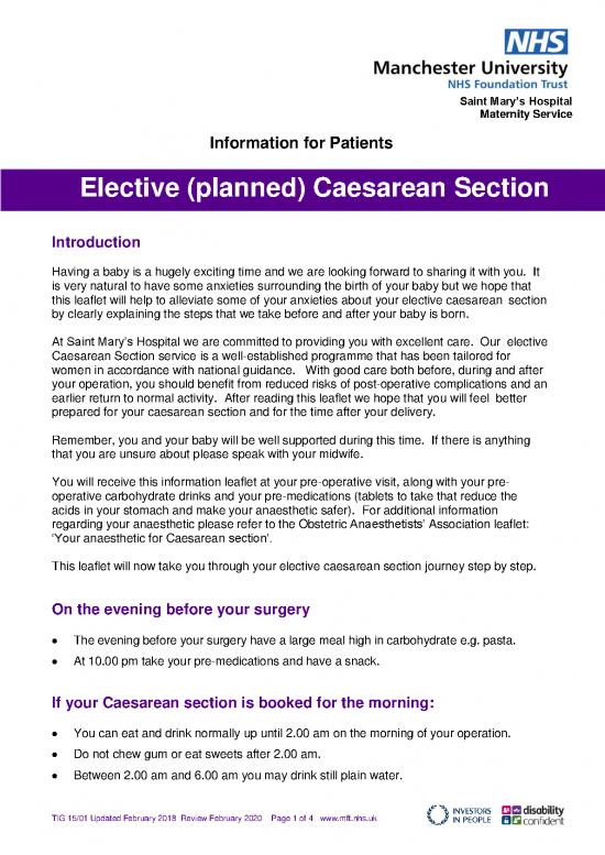 picture_Elective Caesarean Section February 2018