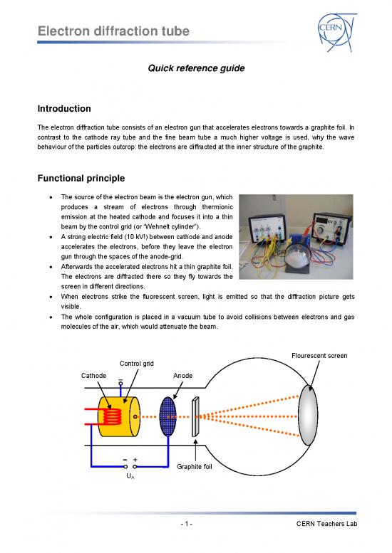picture Electron Diffraction Pdf 87681 | Electron Diffraction Tube Qrg