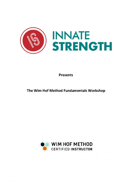 picture1_The Wim Hof Method Pdf 86787 | Information Package Wim Hof Method Workshop