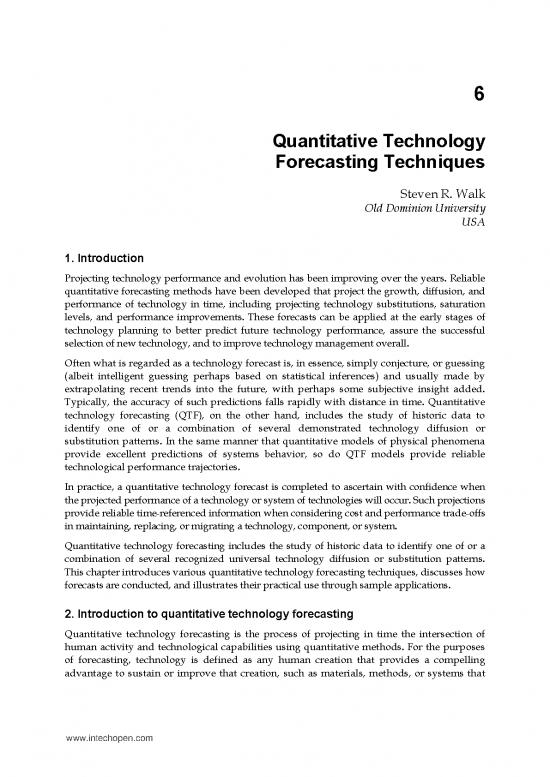picture1_Statistical Methods Pdf 87295 | Intech Quantitative Technology Forecasting Techniques
